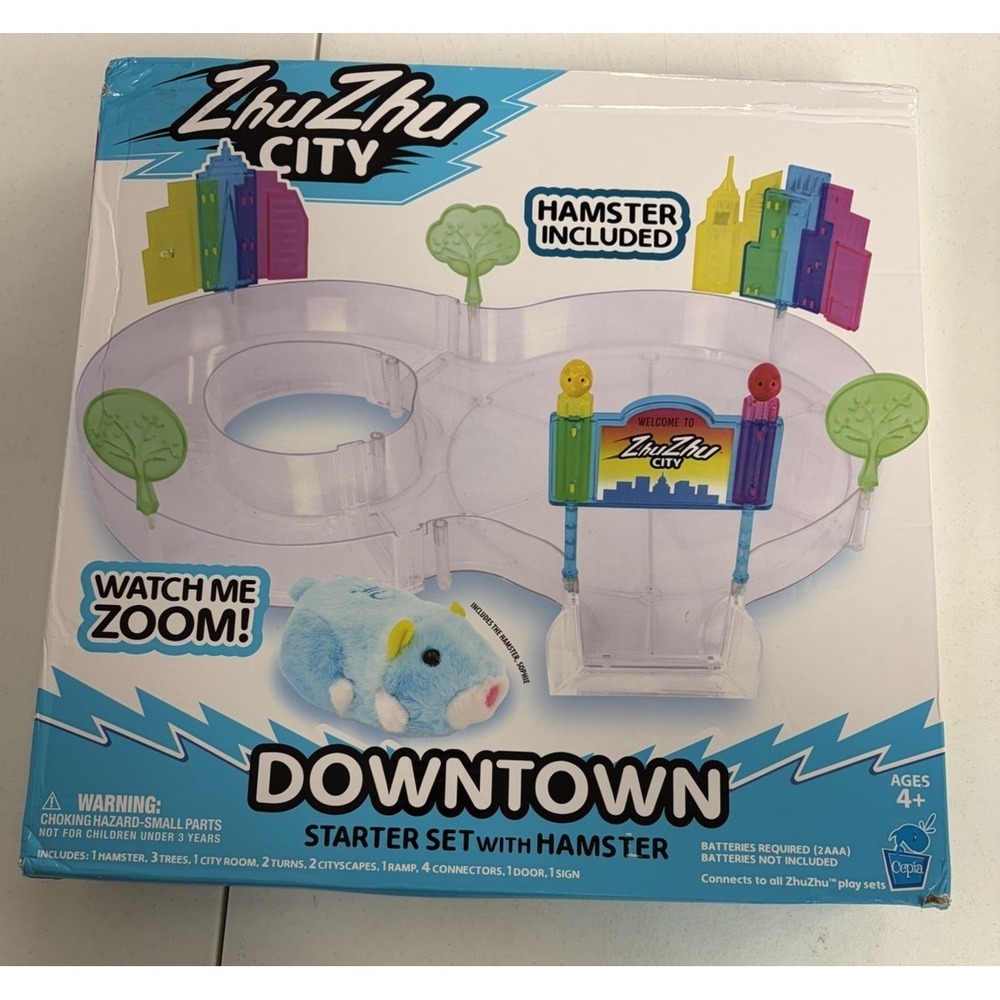 NEW! 2025 Zhu Zhu City DOWNTOWN STARTER SET with Sofia Interactive Hamster Plush